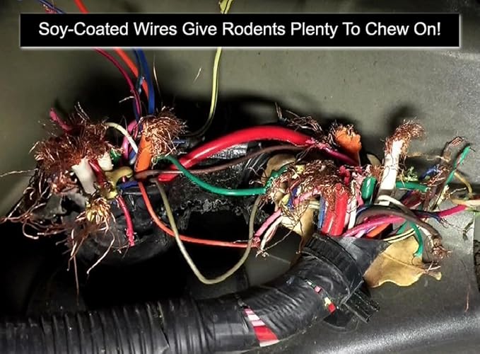 Mice/Mouse, Rat, Squirrel & Rodent Wire, Engine & Vehicle Protection Spray Prevents Chewing & Nesting for Cars, Trucks, RV’s, ATV’s. Great for Winter Protection - 128 Oz Gallon Refill