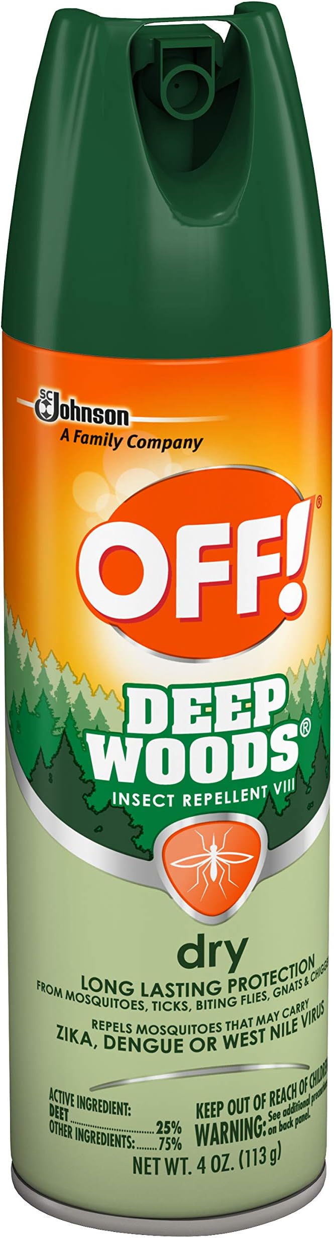 Off! Deep Woods Dry Insect Repellent VIII 4 oz (5 of Pack)