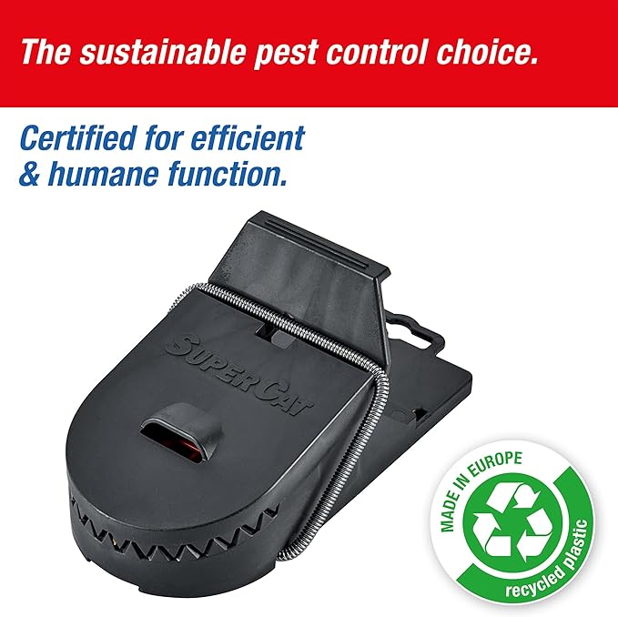 SWISSINNO Rat Trap PRO SuperCat β Large Snap Trap with Precision Trigger β Pre-Baited & Reusable β Instant Catch β Weather-Resistant Swiss Design for Indoor & Outdoor Use β 1 Trap