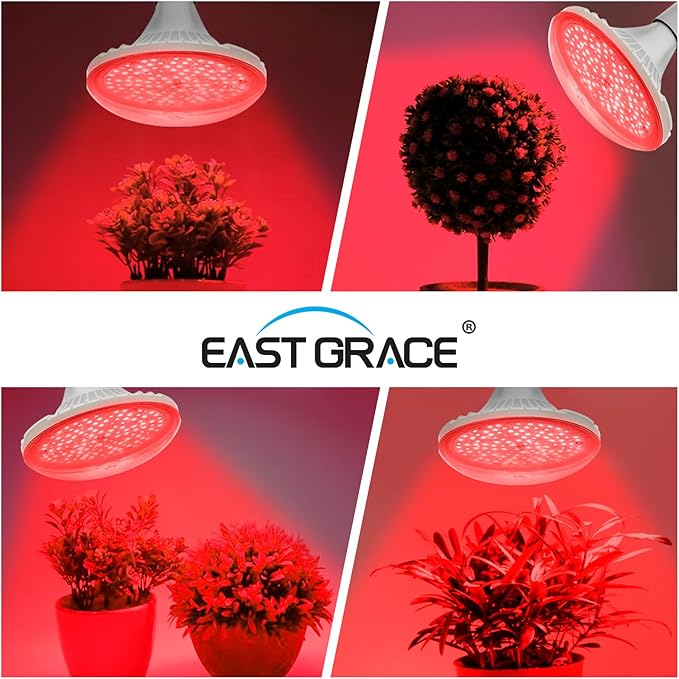 Hanging Grow Lights for Indoor Plants, UFO Far Red Therapy LED Light, 150w Grow Spectrum Enhancement Plant Light, 730nm, Used for Flowering and Fruiting, Perfect Sun-Loving Flowers and Succulents