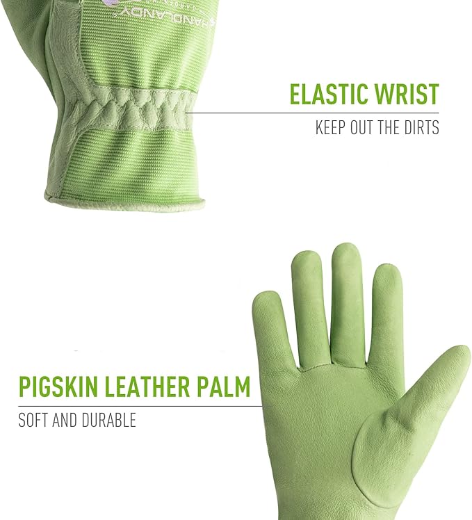 HANDLANDY Women Safety Work Gloves Utility Touch Screen Working Grip Glove for Yardwork Gardening Breathable Mechanic Gloves