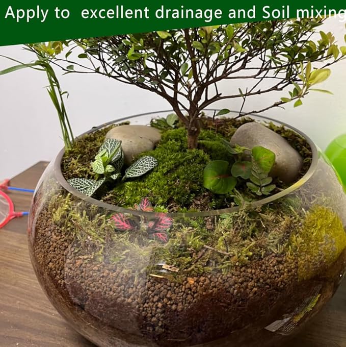 Voulosimi Gardening Akadama Soil - Cactus, Bonsai, Succulent Soil Additives Landscaping Vase Fillings (1/4 inch, 2 QT)