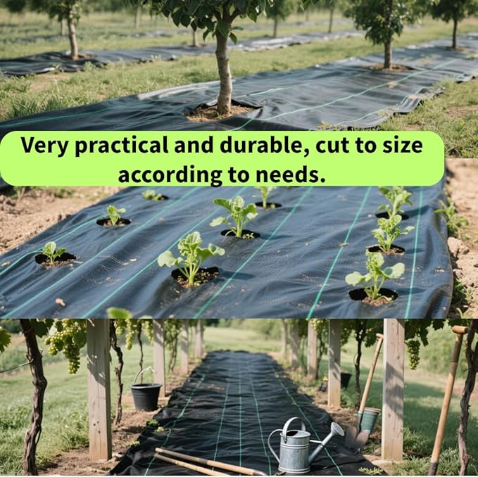 Weed Barrier Fabric Heavy Duty 3FT x 300FT - Premium Landscape Fabric for Weed Control, High Permeability for Agriculture, Gardening, Construction & Driveways