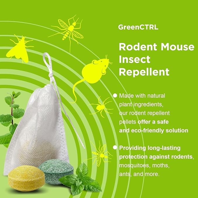 Rodent Deterrent Balls, Non-Toxic and Safe for Homes, 80PCS