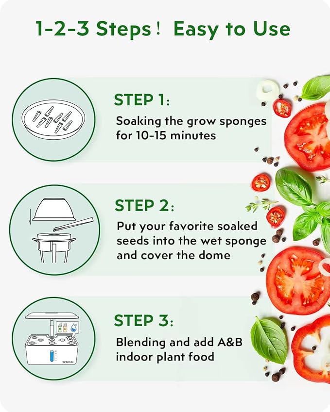 160pcs Hydroponic Pods Kit Grow Anything Kit with 40 Grow Sponges, 40 Grow Baskets, 40 Grow Domes, 40 Pod Labels - Compatible with Hydroponics Supplies from All Brands