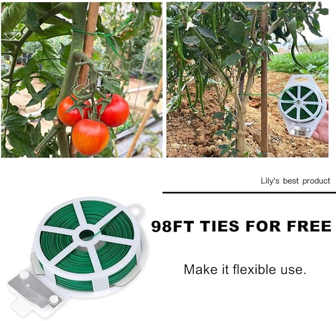 HOPELF 50 Pack 2ft Bamboo Plant Stakes for Wood Garden Sticks,Wooden Plant Supports,Bamboos,Bamboo Trellis,Crafts, More Size Choices 8"/12"/16"//2'/3'/4'/5'/6'