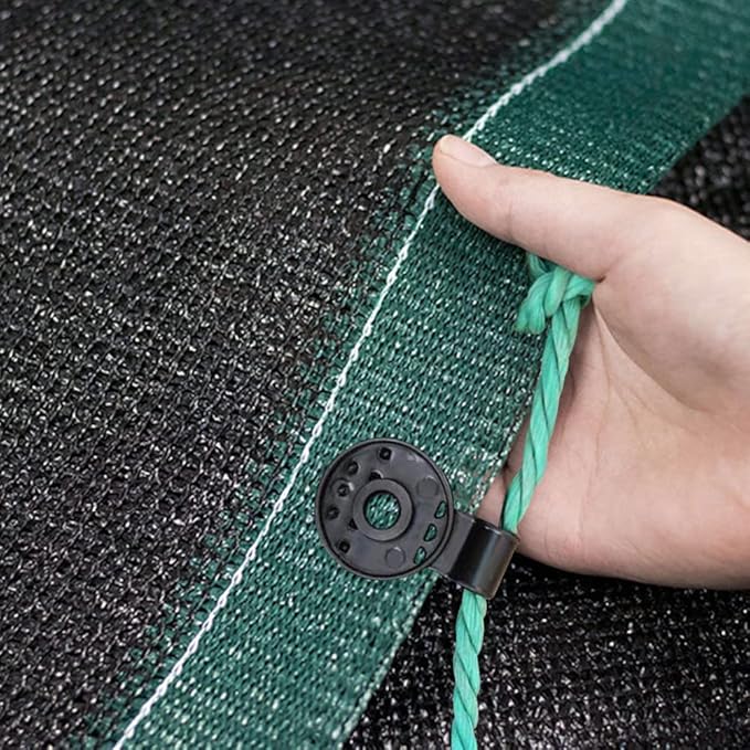Shade Cloth Heavy Duty Lock Grip, 2023 New Shade Cloth Fix Plastic Clamp, Premium Tarp Clips Fence Fabric Clips for Greenhouse Outdoor Garden Netting, Anti Bird Netting, Sun Shade Net (50 Pcs)