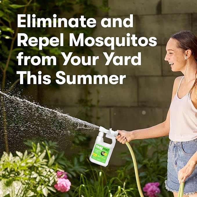 BugMD Mosquito Amigo Ant Killer & Bug Spray - Outdoor Roach, Cockroach, and Spider Killer, Fly and Insect Defense, Natural Plant-Based Formula, Safe with Essential Oils