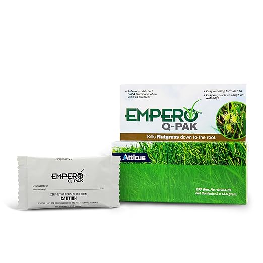 Atticus Empero Q-Pak Nutsedge Killer - 13.5 Grams Turf Herbicide - Kills Nut Grass in Established Lawns, Ornamental Turfgrass, & Landscape Areas (1-Pack)
