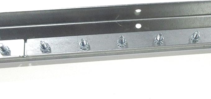 Strip Curtain Door Hardware - Commercial Industrial Strength Universal Jamb or Wall Mount Strip Door Hanger, 14 ga Galvanized Steel Plastic Strip Door Hanger - 6 Foot (Two 3 Foot Sections)
