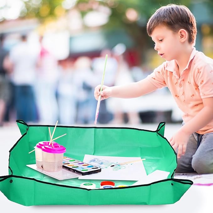 Extra Large Potting Mat Transplanting, 39.4" X39.4" Waterproof Succulent Repotting Mat for Indoor Mat, Foldable Soil Change Planting Mat - Gardening Gifts for Women