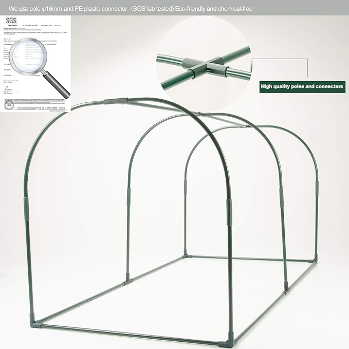 Porayhut Portable Greenhouse Tent, Easy Set-Up Gardening Flower House & Plant Sunshine Room with PVC Cover,71" X35.4" X35.4" for Protecting Plant from Cold Frost & Birds & Insects