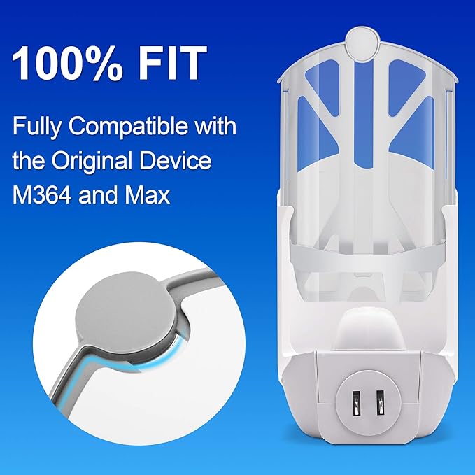10 Pack Upgraded Refill Cartridges Kit Compatible with Plug-in Light M364 & Max Trap, 100% Fit, Indoor Use Only, Replacement Cartridges Refills Only