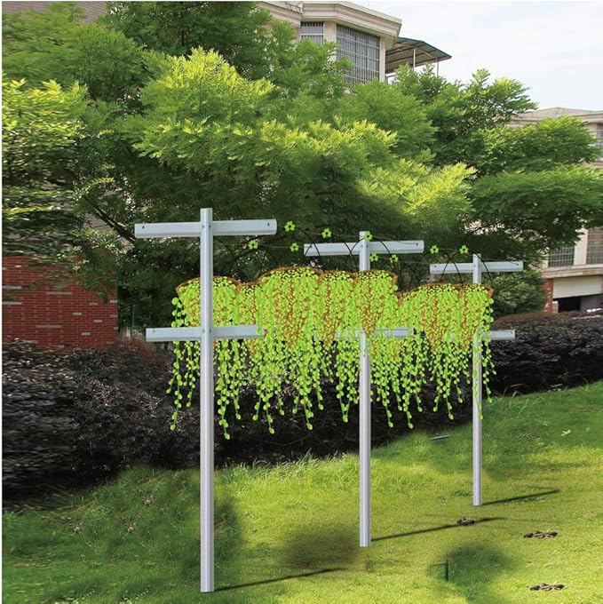 MRGARDEN Raspberry Trellis with Adjustable Arms, Raspberry Stake, Vineyard Trellis 1 Pack