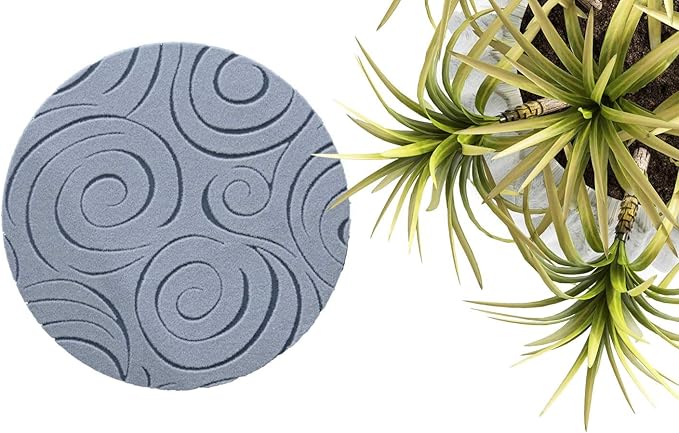 4 Pieces Microfiber, Water Resistant Flower Pot Holder, Absorbent Non-Slip Pot Plant Pad Round Plant Coaster Mat Indoor Flower Plant Protect Mat for Table Desk, or Windowsill (8 Inch, 4, Pack of)