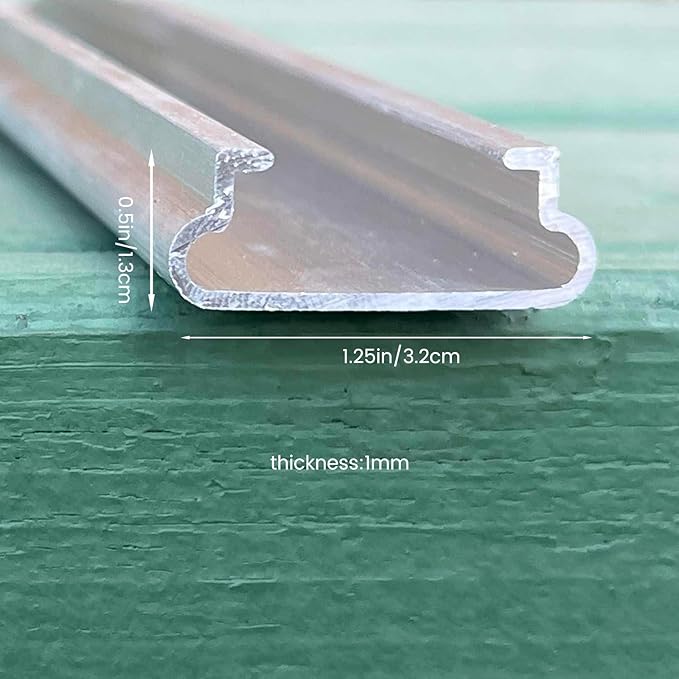 10 Set 6.6 Ft Greenhouse Lock Channel and Spring Wire,Aluminum Alloy Lock Channel and PVC Coated Spring Wires for Fixing Greenhouse Plastic Cover