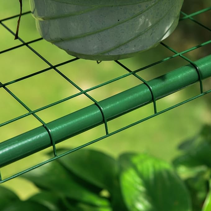 Outsunny 5' x 5' x 6' Mini Walk-in Greenhouse Kit, Portable Green House with 3 Tier Shelves, Roll-Up Door, and Weatherized Plastic Cover for Backyard Garden, Clear