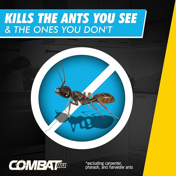 Combat Max 2 in 1 Ant Bait Station, 4 Count (Pack of 3)