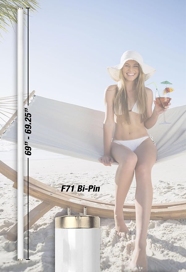 Super Sun Deep Tan Xtreme 9000 F71T12 100W Bipin Twisted Tanning Lamps - Hot! (6)
