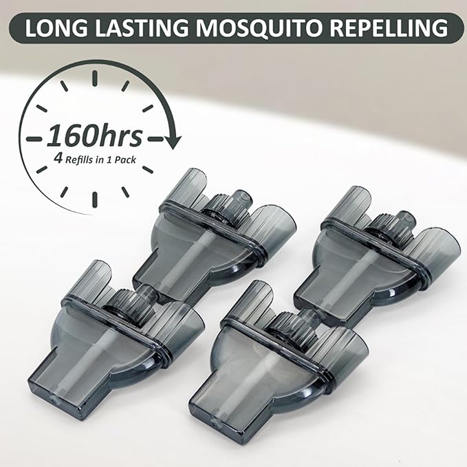 Mosquito Repellent for Home, 4 Pack Ideal for Bedroom Kitchen and Garden Use, Advanced Cartridges Compatible with E-Series Refills