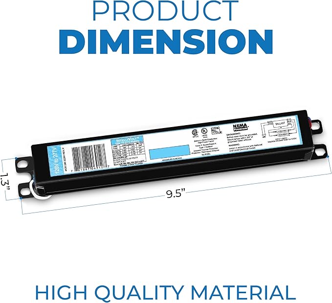 OHLECTRIC (10 Pack) Replacement for ICN-1P32-SC 1 Lamp - T8 Fluorescent Electronic Ballast - 120-277 Volt - Instant Start - Standard and Energy Efficient Ballasts - UL Approved