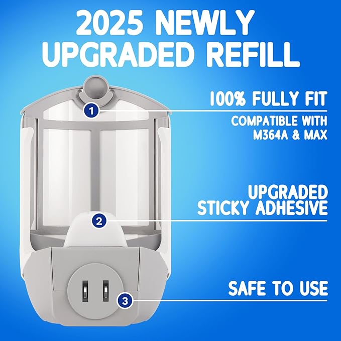 ZVVN 16 Pack Refill Cartridges, Refills Compatible with Indoor Light M364A and Max, Replacement 100% Fit (8 Refill Cartridges) (16 Refill Cartridges)