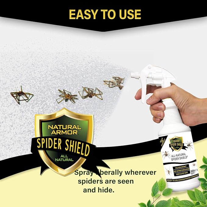 Spider Killer & Repellent Spray - Powerful Peppermint Formulation Kills & Repels All Types of Spiders and Works Better Than Ultrasonic Gimmicks - 128 fl oz Gallon Ready to Use