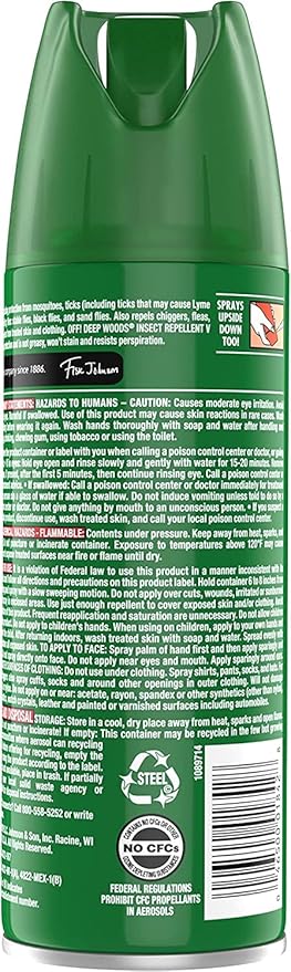 RaidOFF Off Deep Woods Insect Repellent 6oz (Pack of 9)