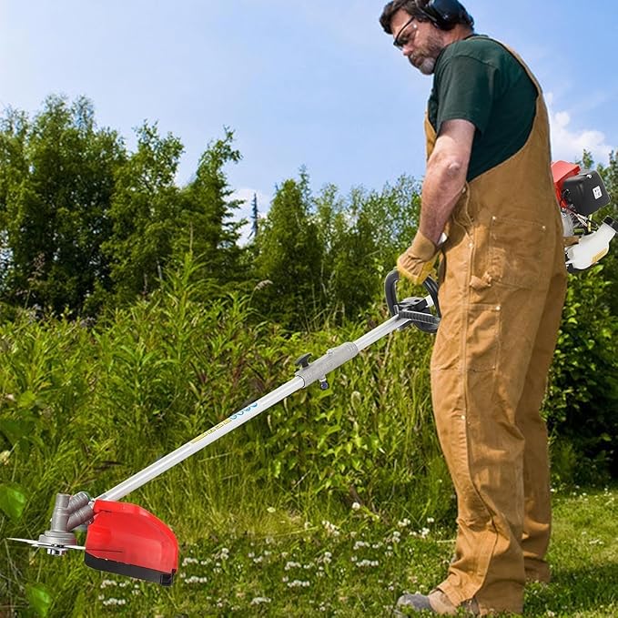 5 in 1 Multifunctional Weed Eater, 52CC 2-Cycle Gas Cordless Hedge Trimmer, 2025 Upgraded Weed Eater Gas Powered, String Trimmer, Handheld Chainsaw Brush Cutter for Yard, Garden