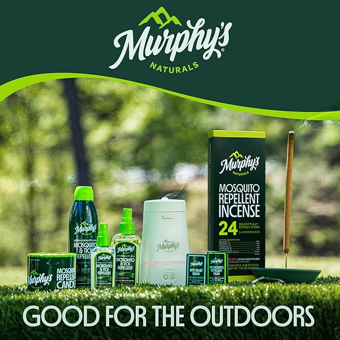 Murphy's Naturals Mosquito Dodger Zone Repellent, Outdoor Mosquito Spray, Essential Oils, 15-Foot Zone, Repels for 30 Hours, Refill Included