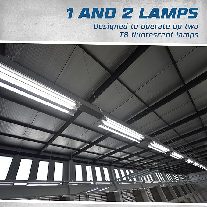 OHLECTRIC 10 Pack - Replacement for Sylvania Ballast QTP 2X32T8/UNV ISN-SC, Philips ICN-2P32-N, Keystone KTEB-232-UV-IS-N-P, for 2 Fluorescent T8 Lamps - 120-277V - 32 Watt