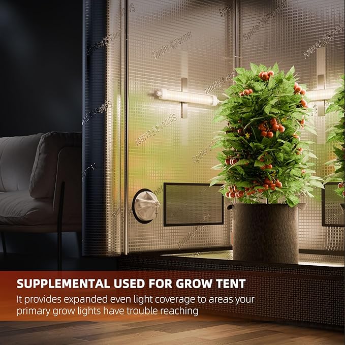 Spider Farmer Glow30 LED Grow Lights Kits, Sunlike Full Spectrum Integrated Plant Waterproof Growing Lamp Supplemental Bars for Grow Tent Indoor Greenhouse Plant Seedling Veg Flower, 4-Pack