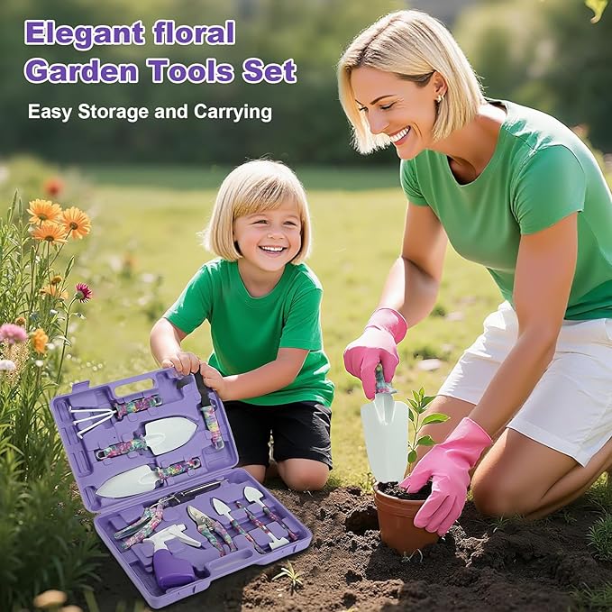 Gardening Gifts for Grandma, Mothers Day Birthday Gifts Garden Tool Set for Grandma,Gardening Kit for Women