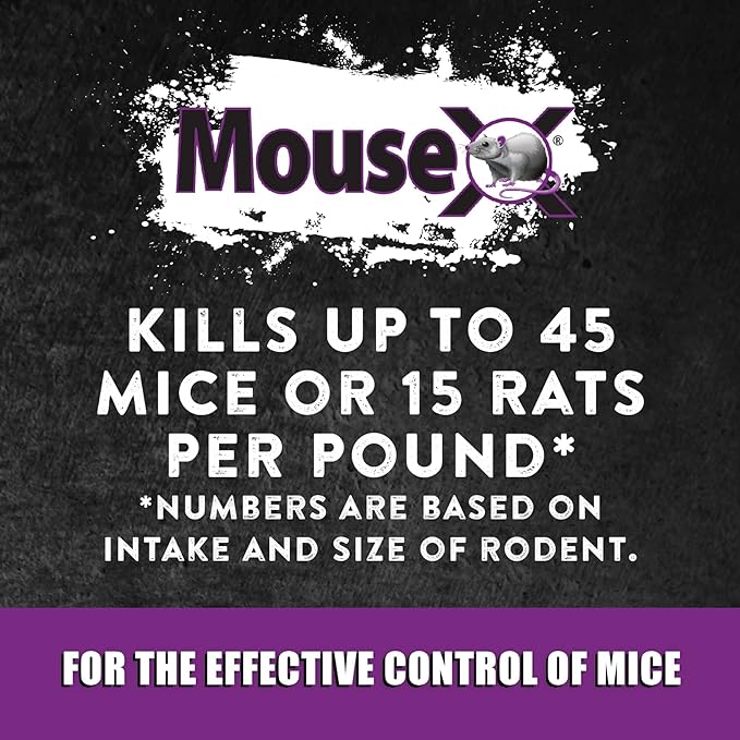 MouseX Throw Packs- for All Species of Rats Mice Safe Around Pets