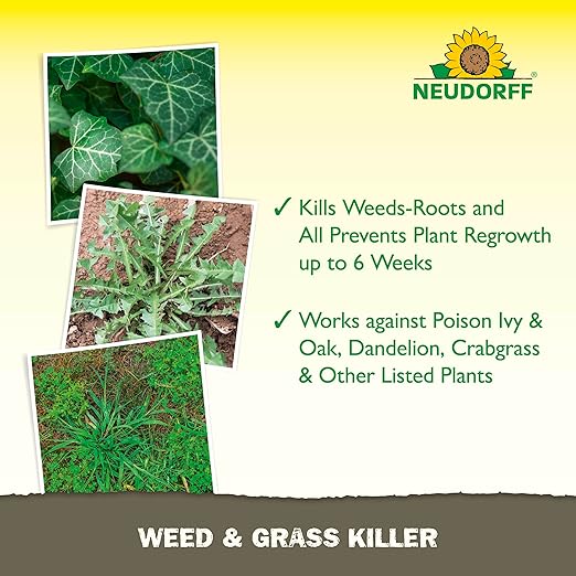 Weed and Grass Killer, See Results in 1 Hour: Kills Weeds – Roots and All, Fast Acting Brush and Vine Killer with Non-staining Formula; Rainfast in 3 Hours Ready-to-Use Spray (32 oz).