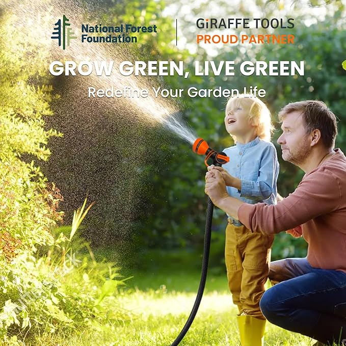 Giraffe Tools Leader Hose 10ft x 5/8", Short Water Hose Heavy Duty for Hose Reel, Lightweight, Flexible with Female Female Fittings