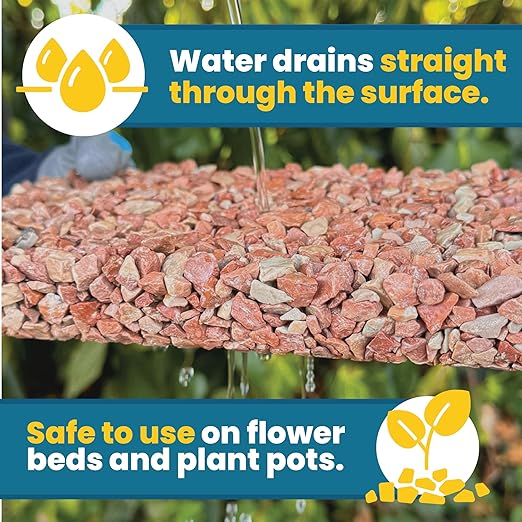 Easihold Gravel Binder 1.3 Gallon β Max Rock Glue for Pea Gravel & Stones. Long-Lasting Mulch Glue for Landscaping β Non-Toxic, Ready-to-Use Gravel Lockdown for Paths, Patios & Garden Borders