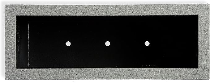 PolyStone Milan Tall Modern Outdoor/Indoor Rectangular Trough Planter, 46" L X 17" W X 19" H, Lightweight, Heavy Duty, Weather Resistant, Polymer Finish, Commercial and Residential (Gray Granite)
