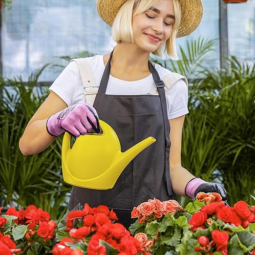 COOLJOB 20 Pairs Nitrile Dipped Rubber Coated Safety Work Gloves with Grip, Non-slip Bulk Gardening Roofing Gloves for Ladies Women, Oil-resistant Gear for Package Handler, Warehouse Worker, Large