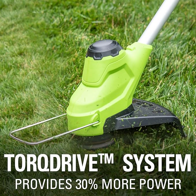 Greenworks 48V (2x24V) 20" Cordless pushMower & 10" String Trimmer Combo Kit – Ideal for Backyard Lawn Grooming, Edge Trimming & Small Garden Maintenance – W/ (4) 4.0Ah Batteries & Dual Port Charger