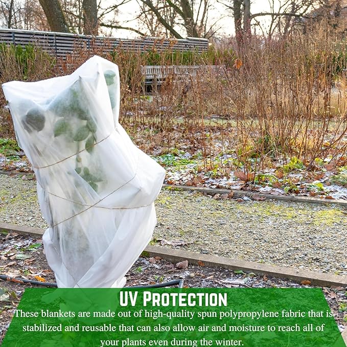 Farm Plastic Supply - Plant Covers Freeze Protection, Winter Plant Cover, Plant Cover, Frost Blanket, Frost Cloth, Frost Blankets for Plants, Frost Protection, Plant Frost Protector (7.5' x 150')