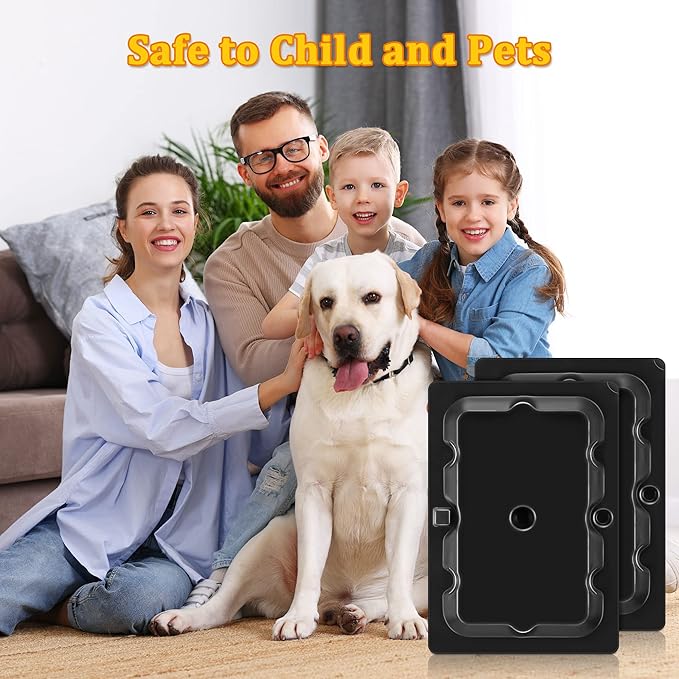 Qualirey 12 Pack Mouse and Insect Glue Traps, Strong Sticky Mice Traps Indoor for Home, Pre Scented Rodent Pads with Non Toxic Glue for House Garage, Ready to Use, Safe to Children and Pets (Black)