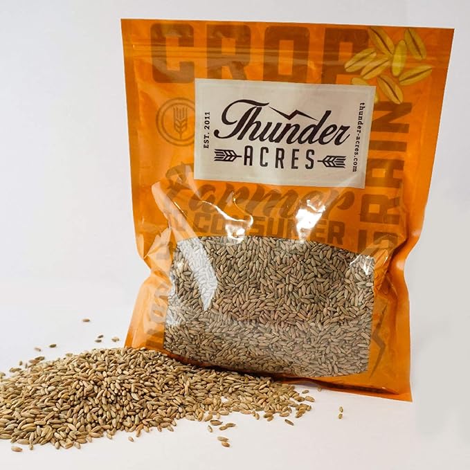 Thunder Acres Organic Winter Rye Seeds, Non-GMO (5 lb)