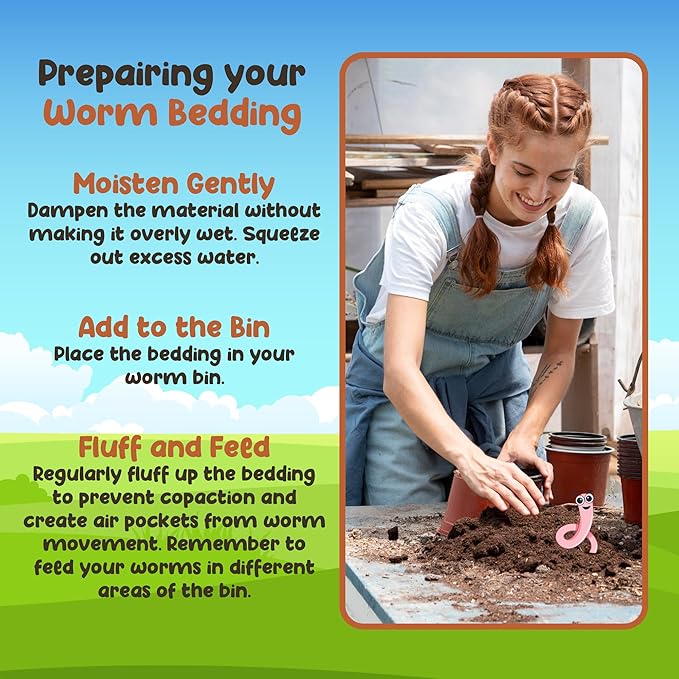 Red Wigglers Composting Worms - 2lb Red Worms for Composting Bin, for Plants or Gardening, Compost Worm for Soil Fertility & Worm Farm, Easy to Manage