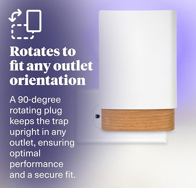 Pestie Flying Insect Trap, NanoPulse Tech Attracts & Kills Flies, Fruit Flies & Gnats, 24/7 Fly Trap with UV Light, Modern, Mess-Free Design, Easy Cartridge Swap (2 Devices & 4 Cartridges)