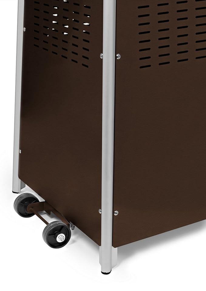 Outdoor Propane Patio Heater - Commercial LP Gas Porch & Deck Heater - Mocha