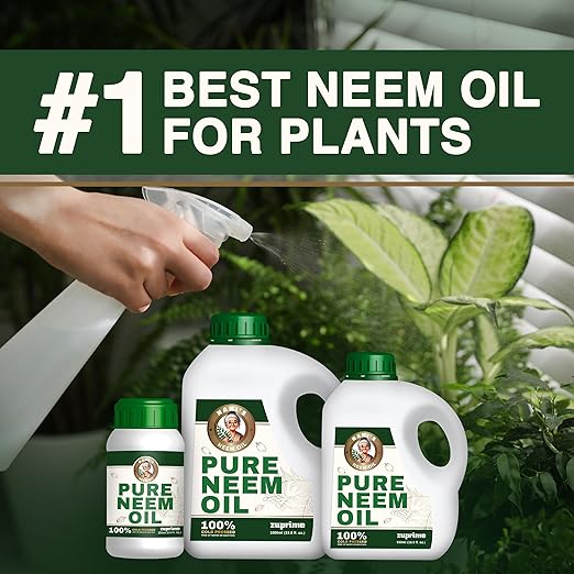 Nani's Pure Neem Oil for Plants Concentrate - Dilute for Use as Organic Neem Oil Spray for Plants, Outdoor & Indoor Use - 100% Cold Pressed - Horticultural Enhanced Plant Health & Shine Need (8.5 oz)