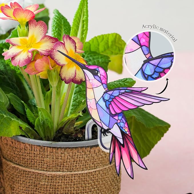 Hanging Planters for Indoor Outdoor Plants-Planters Hanging Plant Hummingbird Bird Decor Garden Decor Plant Accessories Farmhouse Decor-Gifts Ideas for Mom