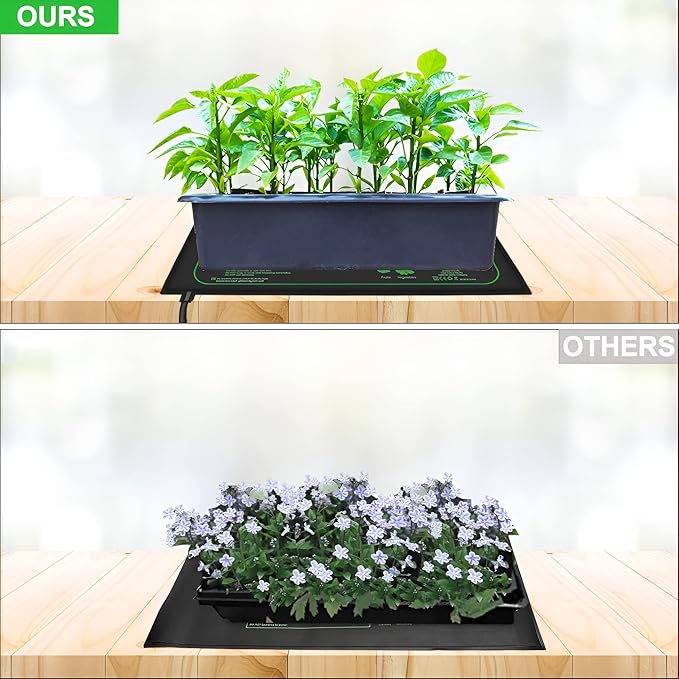 1 Pack Seedling Heat Mat for Seed Starting,20" x 20.75" Waterproof Heating Pad for Indoor Plants Germination(L)