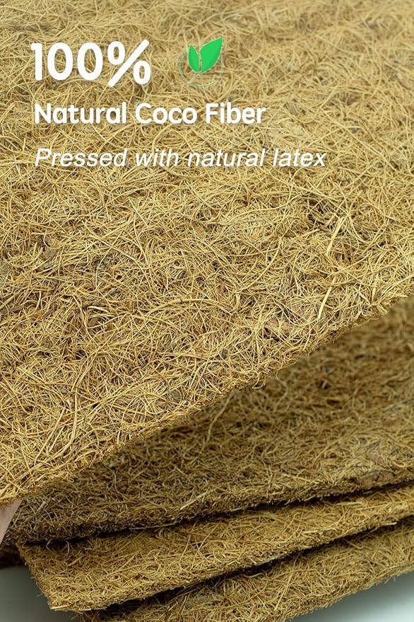 Coco Liner Roll, Extra Large 12x160 inch Natural Coconut Liners for Planter Flower Basket, Natural Coconut Fiber mat, Garden Decoration, Animal pet pad, Reptile